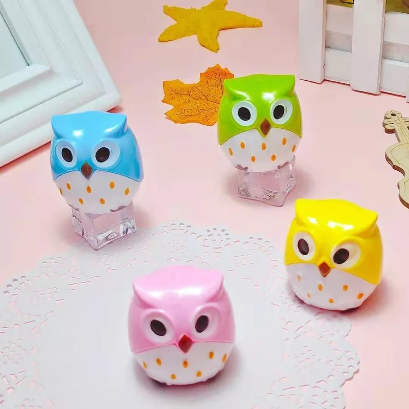 

Cute Pencil Sharpener Stationery Wholesale Korea Cute Owl Student Stationary Animal Pencil Sharpeners for Kids School