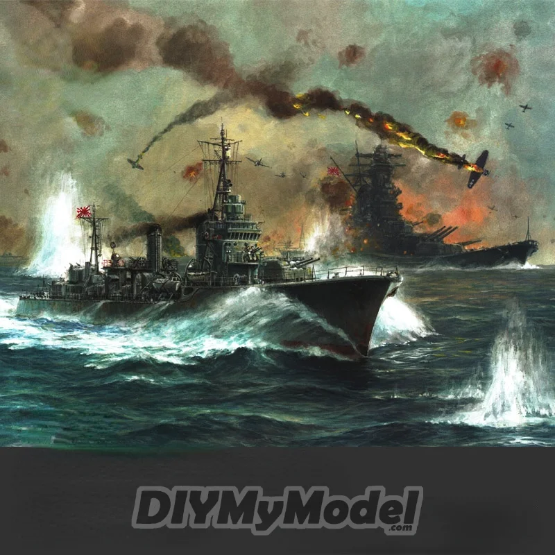 

DIYMyModeI Destroyer Tokushima 1:200 DIY Handcraft Paper Model Kit Handmade Toy Puzzles Gift Movie prop