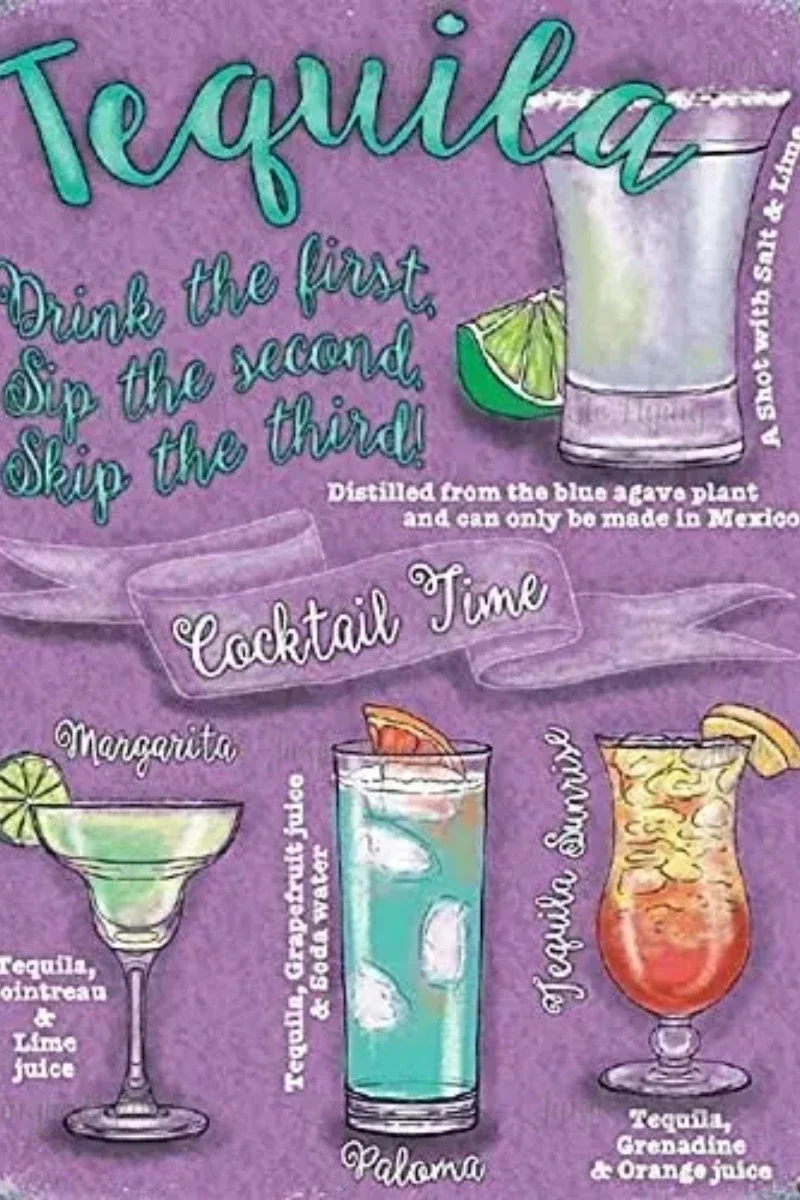 Знаки коктейльного бара металлическое меню жестяная вывеска ретро миклогия