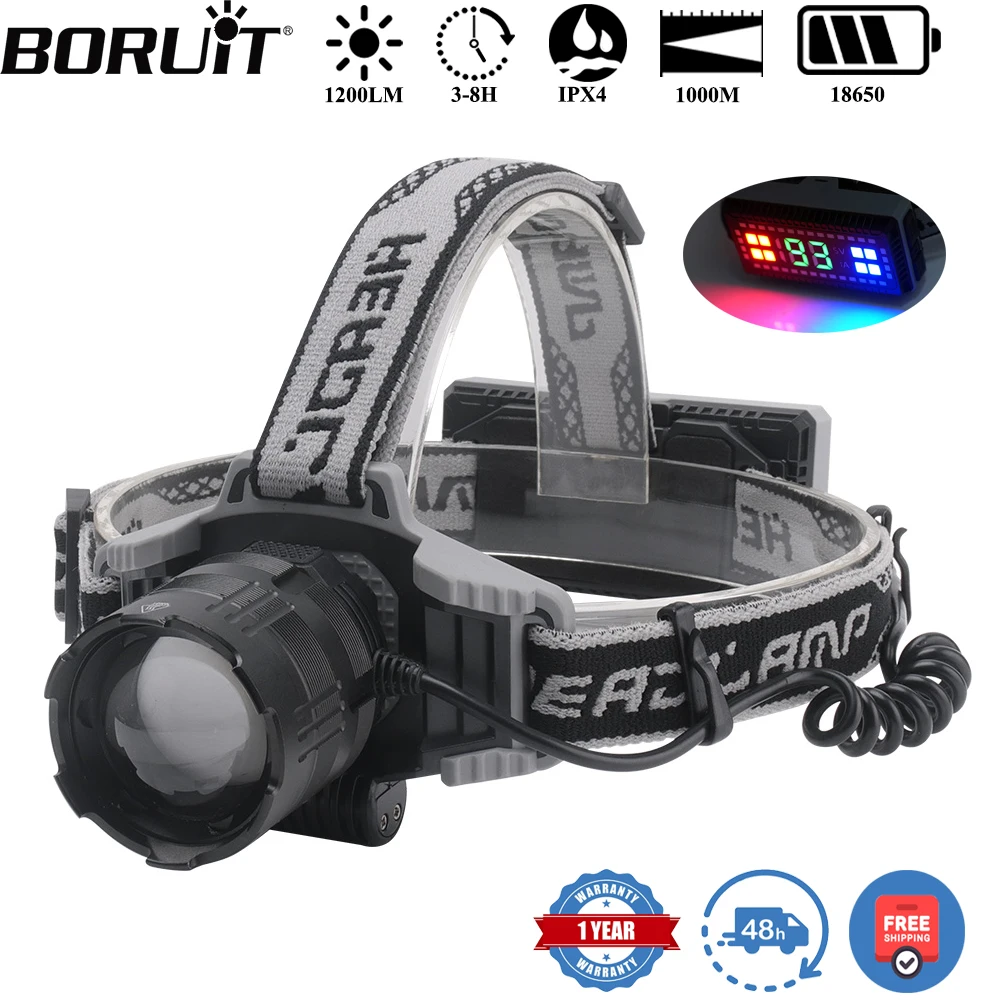 

BORUiT 1000M налобный фонарь