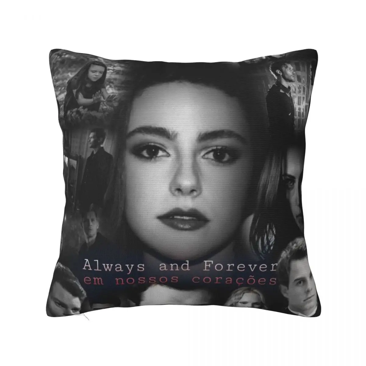 

The Vampire Diaries Plaid Pillowcase Printing Cushion Cover Decorative Damon Salvatore Pillow Case Cover Seater Square 45X45cm