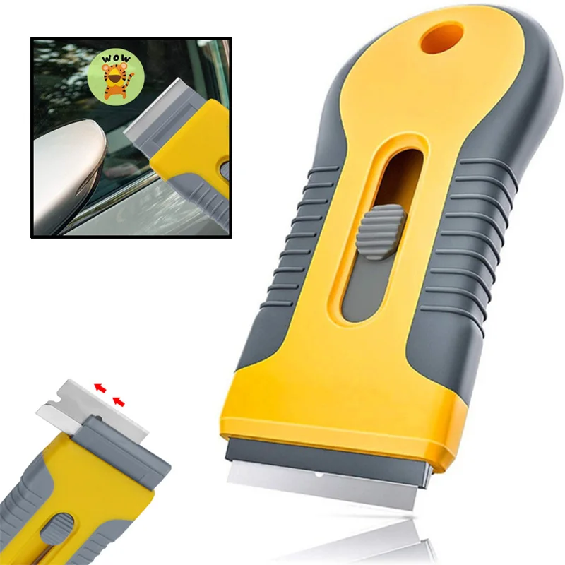 

Car Window Double-sided Cleaning Shovel Blade Auto Glass Cleaning Spatula Sticker Clean Razor Scraper Squeegee Remover Cleaner