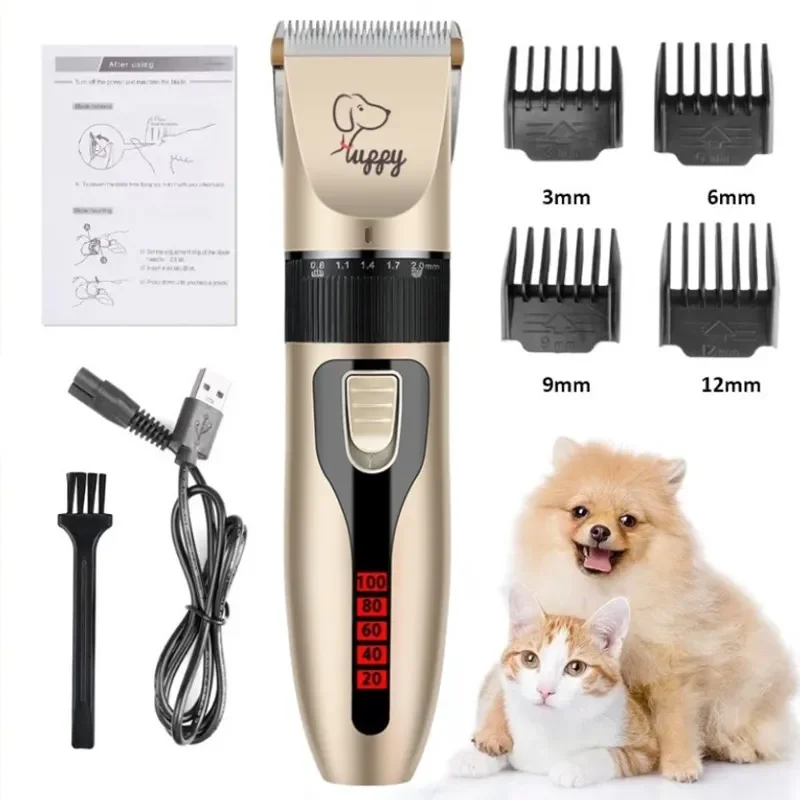 

Dog Clipper Dog Hair Clippers Grooming (Pet//Dog/Rabbit) Haircut Trimmer Shaver Set Pets Cordless Rechargeable Professional