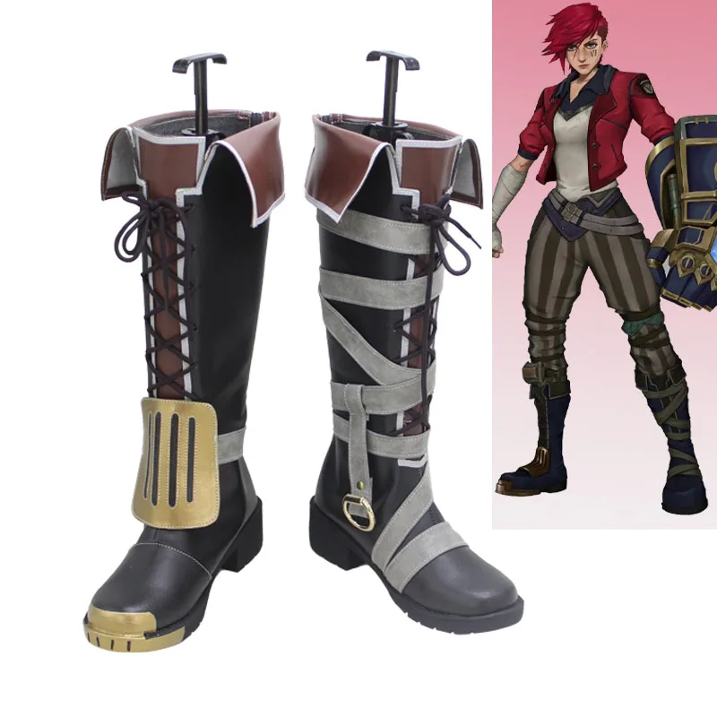

LO Arcane Vi boots Cosplay Shoes 35-50 size