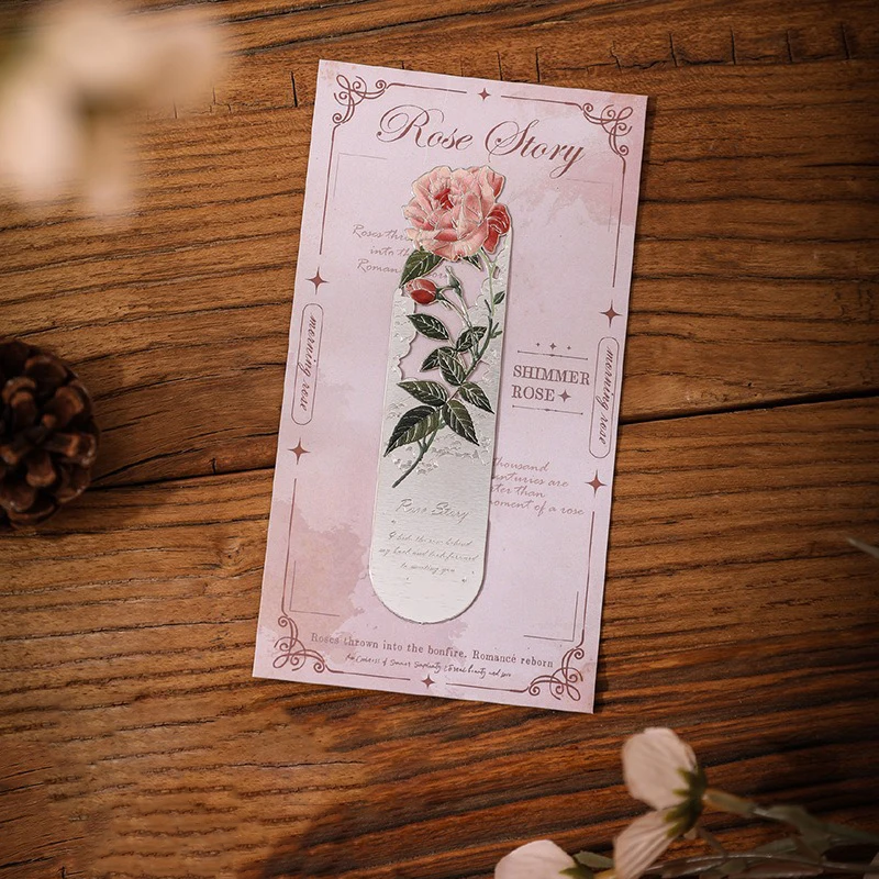 Металлическая цветочная закладка