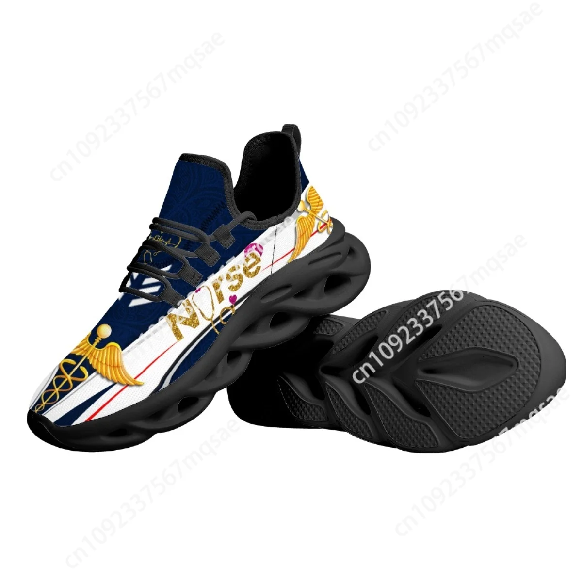 Женские кроссовки для бега с узором EMT EMS на заказ повседневная сетчатая обувь