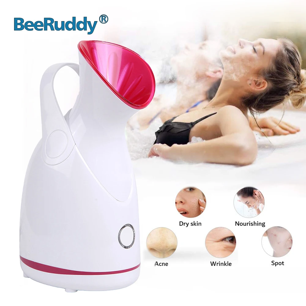 

BeeRuddy Face Steamer Nano Steam Hot Compress Heating Sprayer Skin Moisturizing Humidifier Pore Deep Cleaning Water Hydration