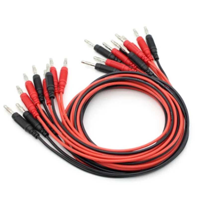 

1 комплект, 16awg гибкий силиконовый провод, 4 мм, вилка-банан TL200, гибкий силиконовый провод, высококачественный патч-корд, испытательный провод