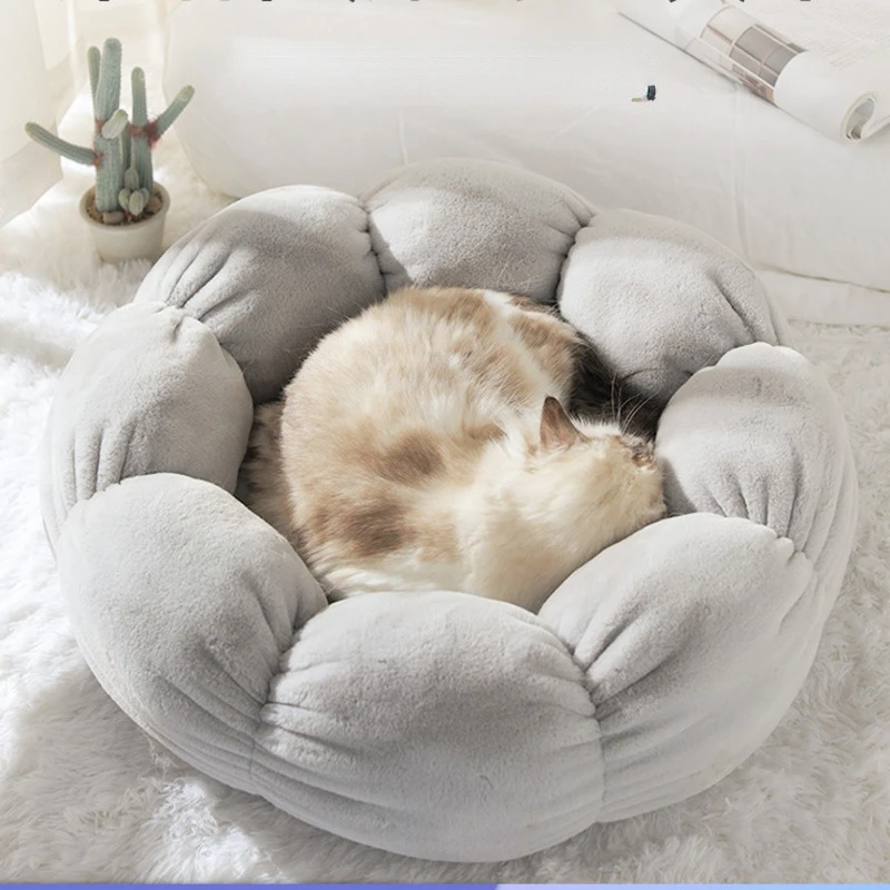 

Large And Small Cats Universal Goods For Cats Flower Shape Pet Bed Comfortable Soft Mat For Cats Removable Washable Cats House
