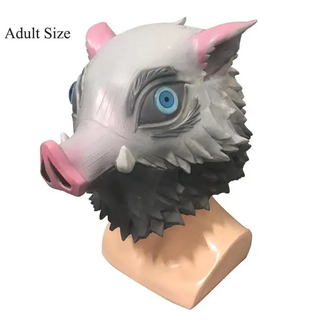 

Anime Demon Slayer Hashibira Inosuke Kimetsu No Yaiba Cosplay Costume Pig Mask Halloween Christmas Carnival Party Mask Props