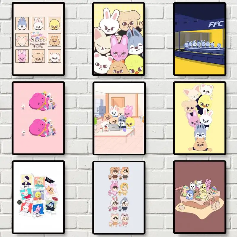 

Kpop Cute Skzoo POSTER Posters Prints Wall Pictures Living Room Home Decoration