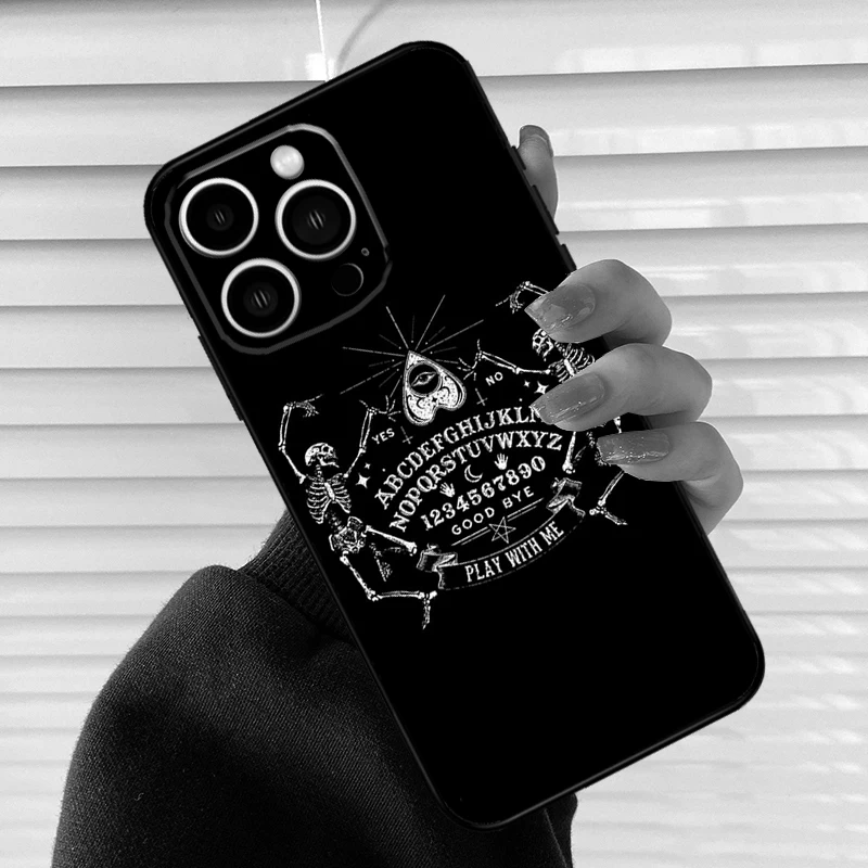 Мягкий силиконовый чехол Ouija для iPhone 11 12 14 Pro Max XR XS X 7 8 Plus 13
