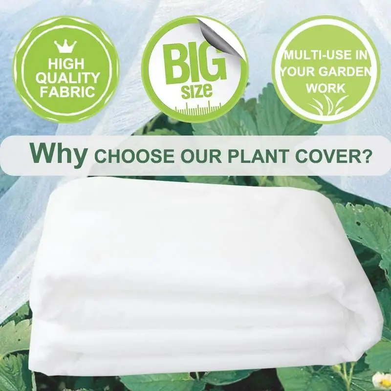 

Outdoor Frost Protection Blanket Plant Cover Non-woven Antifreeze Seedling Garden Protector For Winter Frost Cold Garden Device