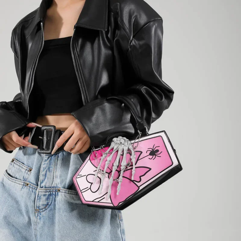 Готическая сумка на Хэллоуин через плечо из искусственной кожи декор в виде