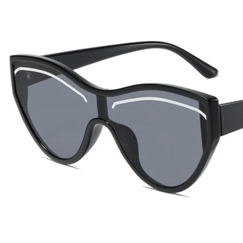 

Fashion Sunglasses Hip Hop Sun Glasses Unisex Anti-UV Spectacles Siamese Lens Eyeglasses Oversize Frame Ornamenta A++