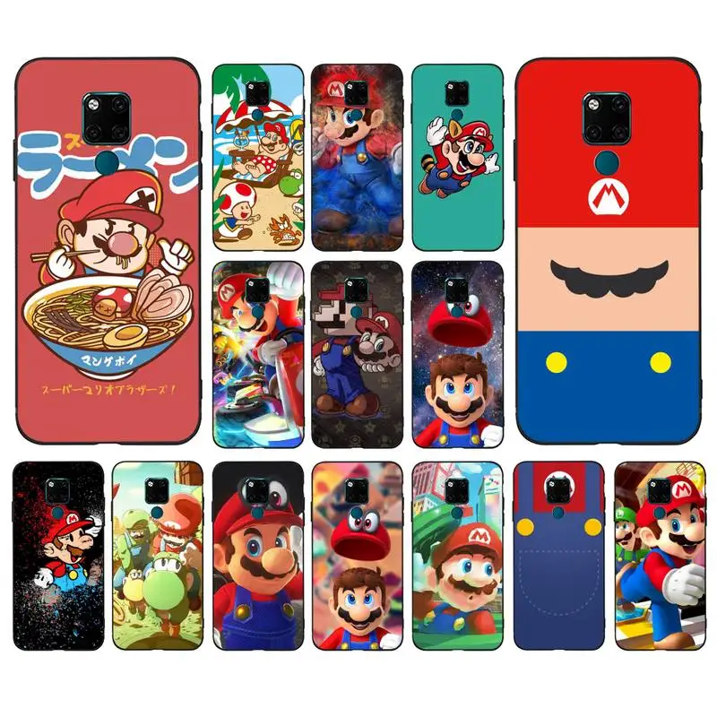 

BANDAI Mario Phone Case for Huawei Mate 20 10 9 40 30 lite pro X Nova 2 3i 7se