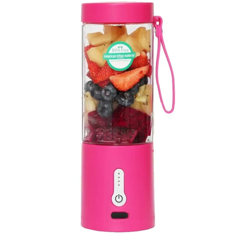 

530ML Electric Juicer Portable Smoothie Blender USB Rechargeable Portable Fruit Mixer Machine Mini Juicer Blender -B