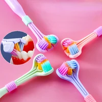 three sided soft hair tooth toothbrush oral care safety teeth brush travel deep cleaning adult toothbrush oral health cleaner