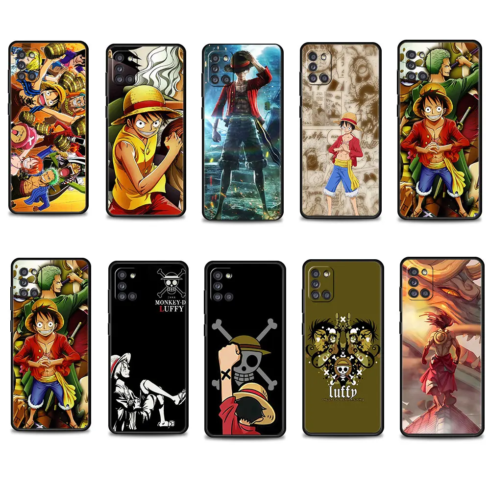 

For Samsung Galaxy A71 A21s A12 A02s A52 A41 A31 A72 A32 4G A51 A03s A53 A23 A73 A33 Phone One Piece Usopp Luffy Celular Case