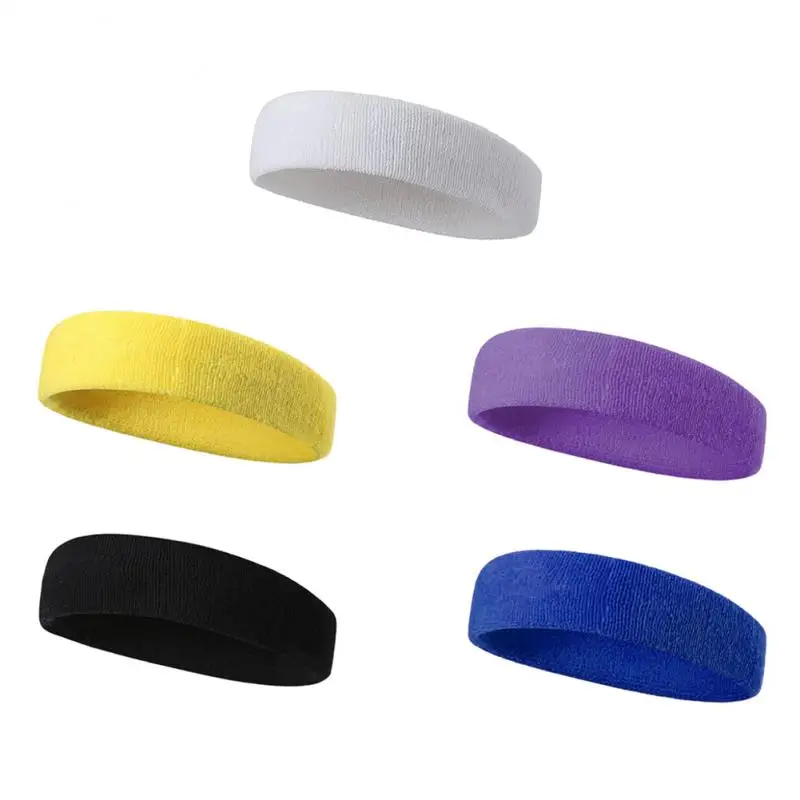 

Unisex Sport Cotton Sweatband Headband For Men Women Elastic Women Yoga Running Hair Band Outdoor Sport Headwrap Accessories