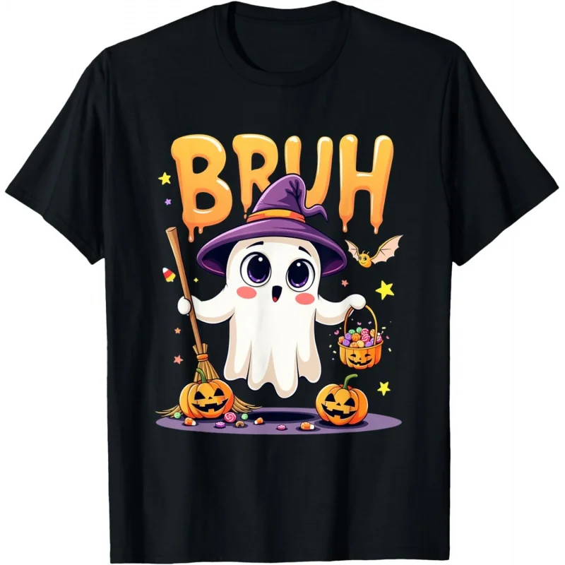 Bruh Ghost Хэллоуин розыгрыш для мужчин и женщин без конфетных забавных костюмов Топы