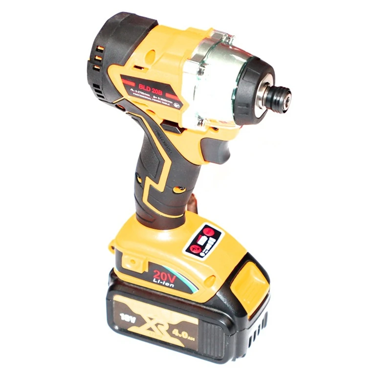 

Electric Tool Trechargeable Brushless Impact Wrench Driver Instead Compatible for Dewalt 18V 20V Lithium Battery