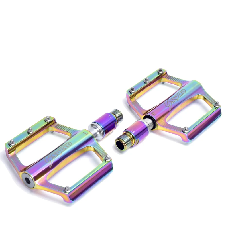 

SWTXO Bicycle Pedals Ultralight Aluminum Alloy Hollow Anti-Skid Bearing Mountain Bike Accessories MTB Foot Pedals