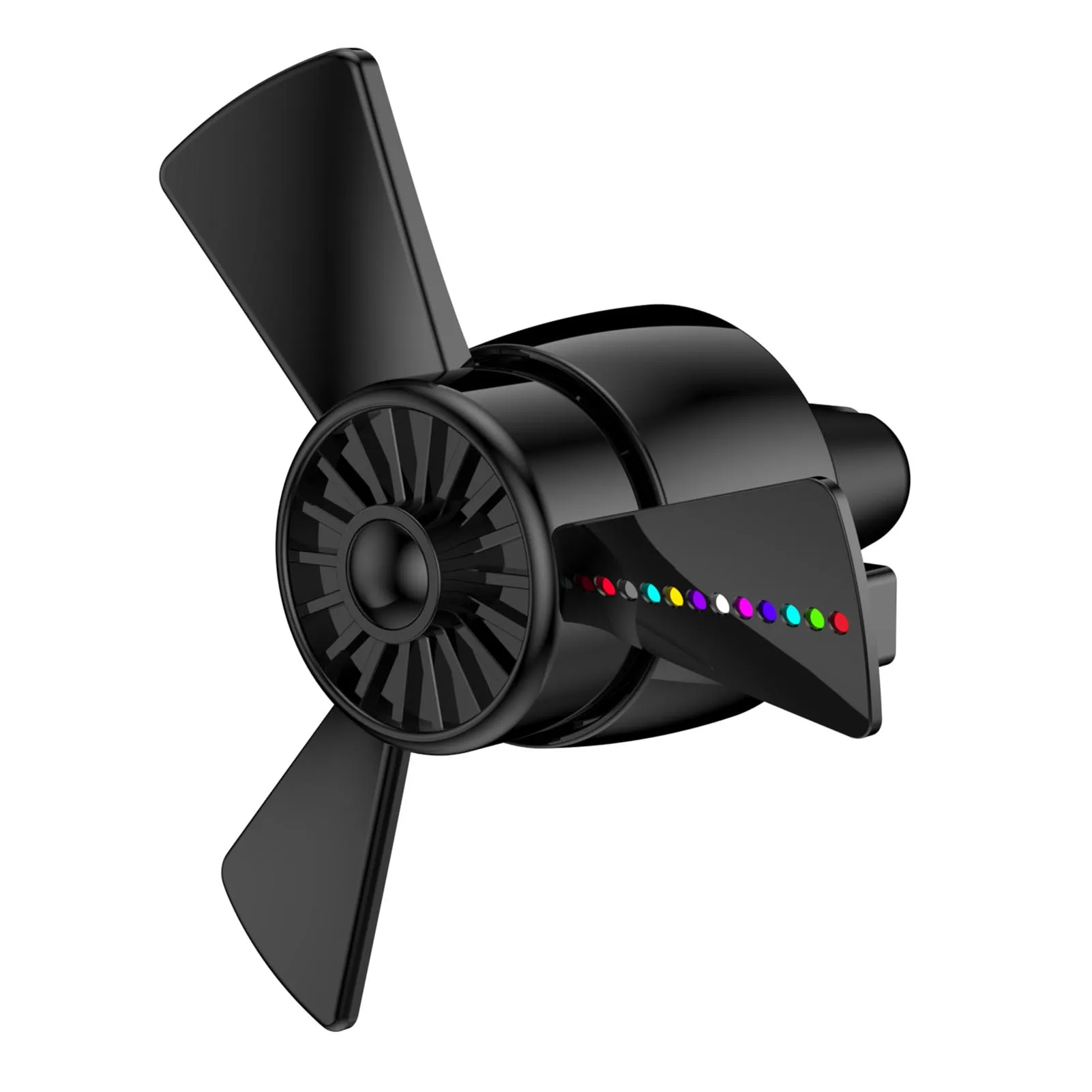 

Propeller Car Air Fresheners With LED Light Car Fresheners Vent Clips Rotating Propeller Air Outlet Car Perfume Decoration Gifts