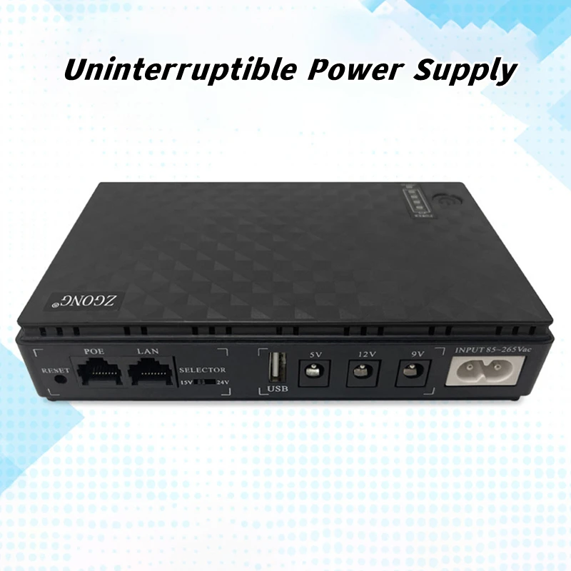 

10400 MAh UPS 5V/9V/12V 36W Mini Portable Uninterruptible Power Supply Security Standby Backup Power Adapter For Wi-Fi Router
