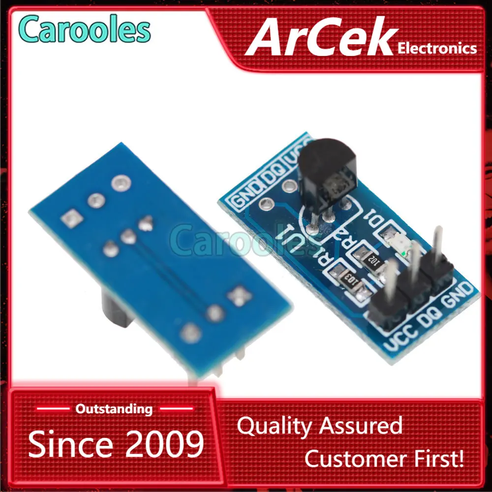 

DS18B20 single-bus digital temperature measurement sensor module For arduino