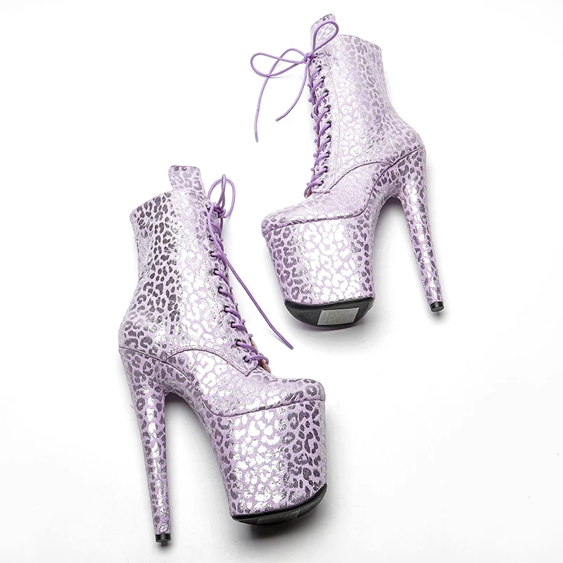 Leecabe 20CM/8inch  Exotic fashion  high heel Nightclub Stage platform Pole Dance boot club show 3B