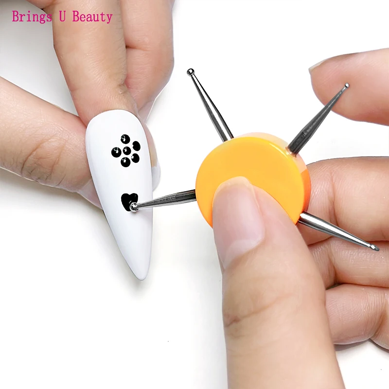 

UV Gel Painting Nail Art Dotting Tool 5 Way Nail Tools Dot Painting Tools Salon Decoration Manicure Tools
