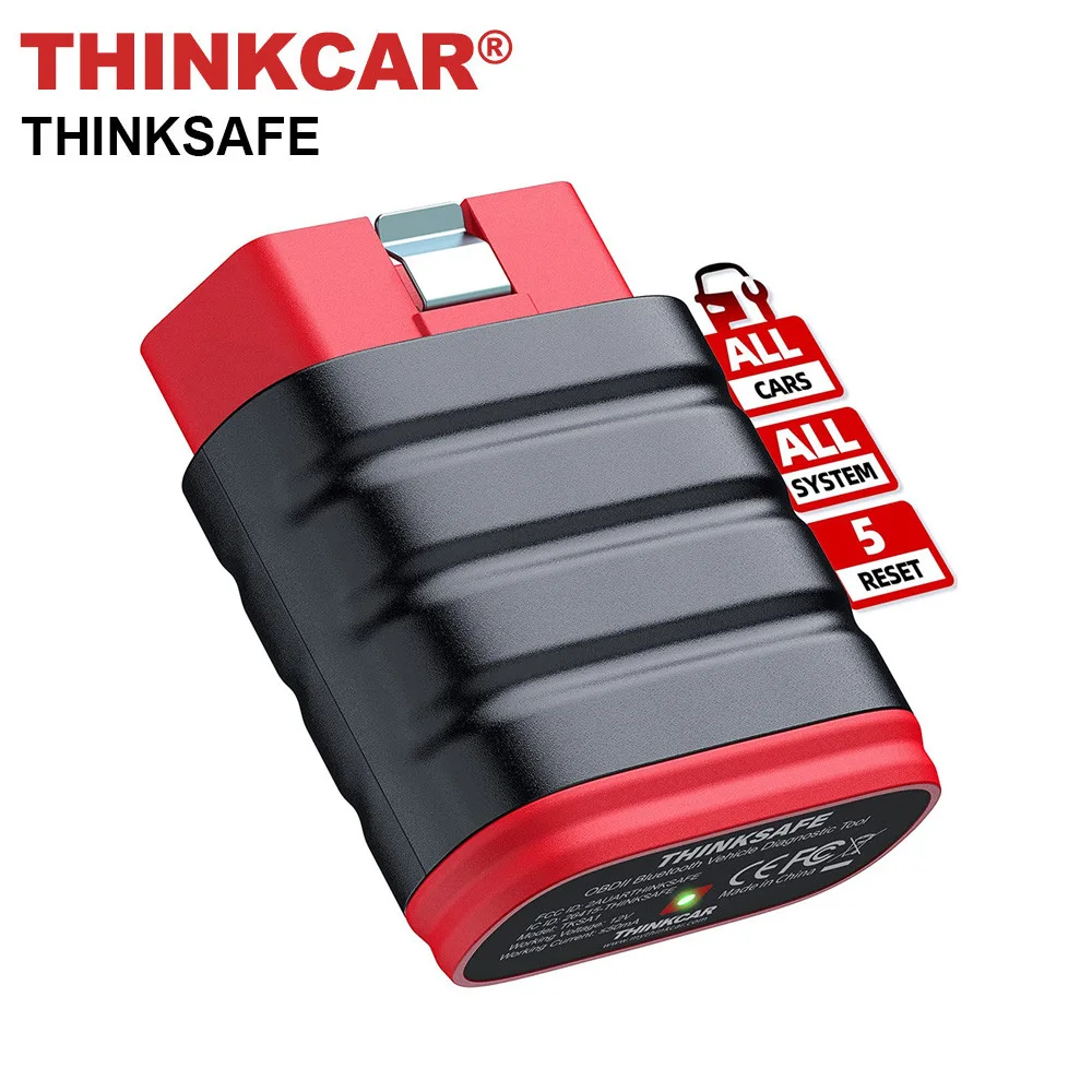 

Thinkcar Thinksafe Bluetooth OBD2 Scanner Code Reader All System Car Scan 5 Reset Turn Off Engine Light Auto Diagnostic Tools