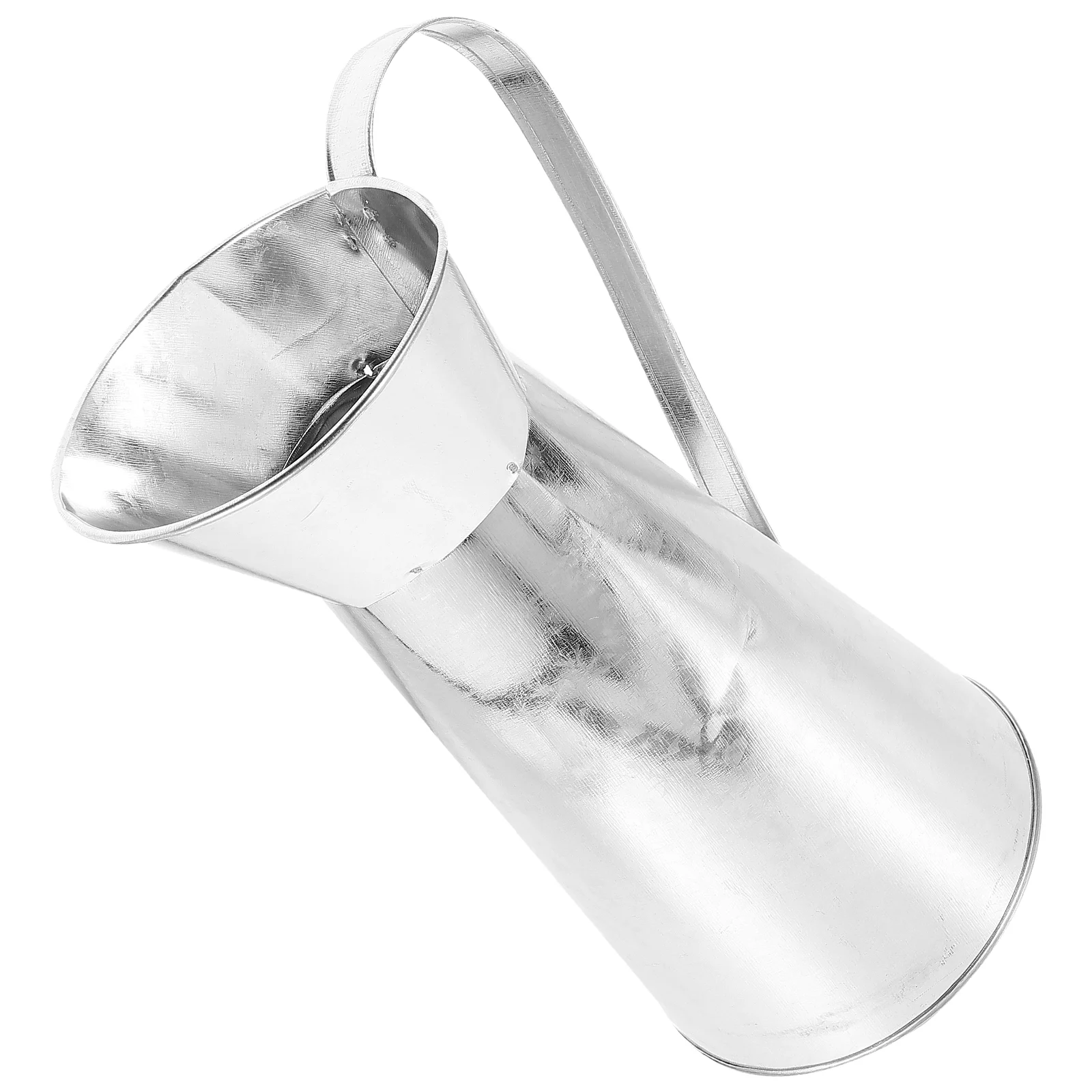 

Retro Style Flower Holder Bookshelf Vase Ornament Kettle Shape Iron Vase