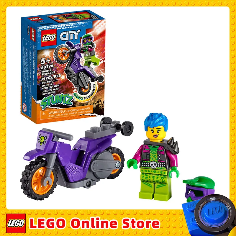 

LEGO City Wheelie Stunt Bike Children Building Blocks Toys Gift 60296
