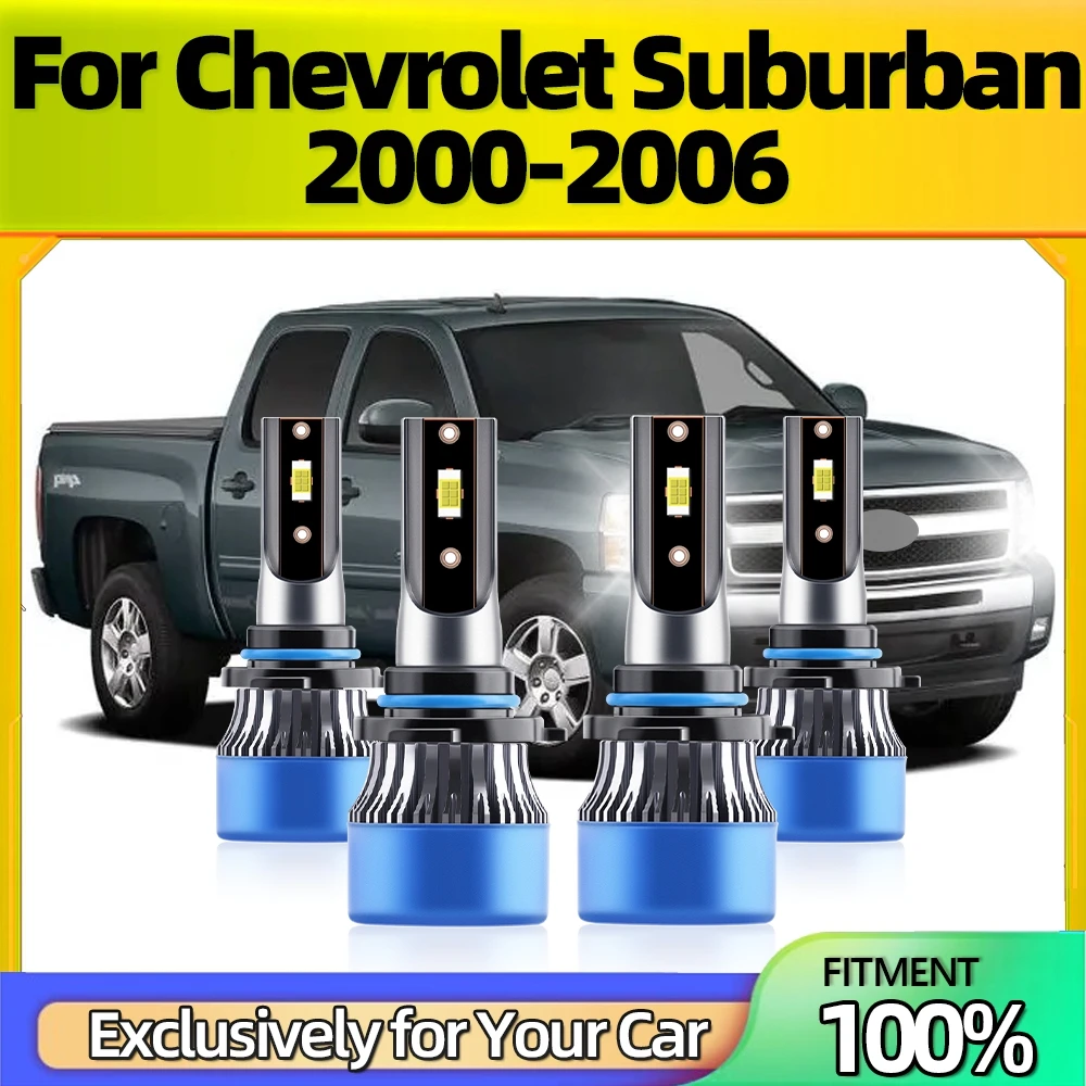 

Лампы для автомобильных фар 4x9005 9006 Высокий Низкий ультрабелый 110 лм 2000 Вт 12 В IP68 супер CSP чип для Chevrolet Suburban 2006-