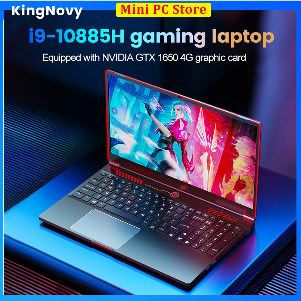

Intel 16.1 Inch Gaming Laptop i9 10885H i7 Nvidia GTX 1650 4G Notebook IPS 1920x1080 144Hz Ultrabook Windows 11 Computer Laptops
