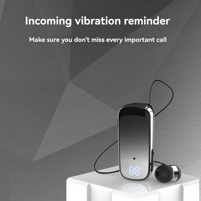 K65 Выдвижная проводная Bluetooth-гарнитура с зажимом для галстука-вкладышем и