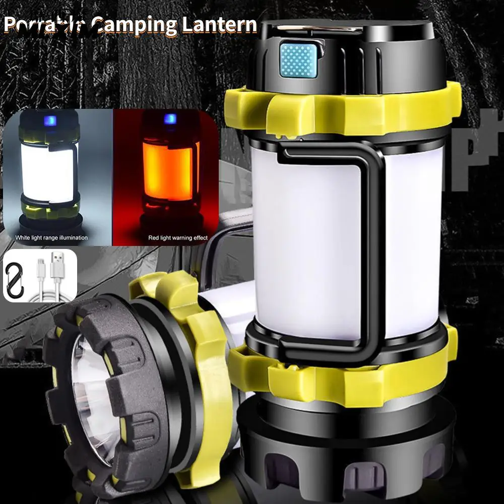 

Camping Lamp LED Lanterns Light USB Rechargeable Flashlight Portable Spotlight Searchlight Work Light Waterproof Emergency Torch
