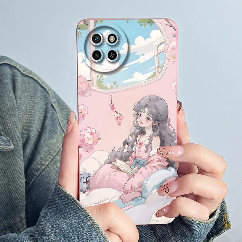 For Itel S23 Phone Case S665L Cover Soft Silicone Sweet Painted Shell Cartoon Funda Lovely Printed Protective Casing Coque