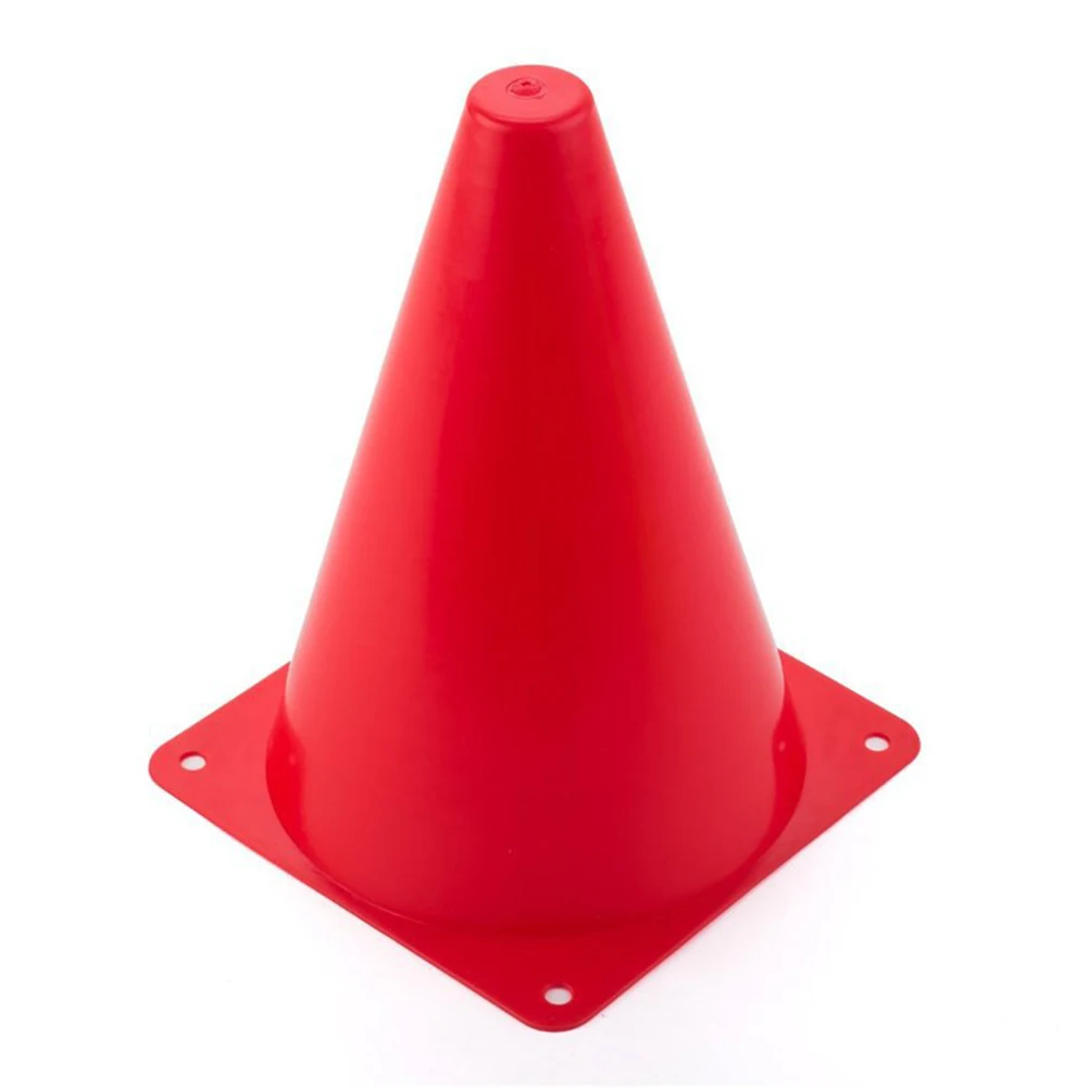 

10pcs Basketball Training Equipment Plastic Road Pile Traffic Cone Thicker Easy Storage With Hole Home Barrier Bucket Football