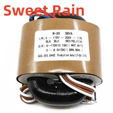 Силовой трансформатор R-типа 115 В-230 В 50 Вт 170 + 6 3 R аудиотрансформатор для крупного