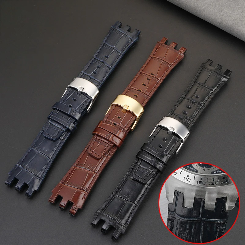 Фото Ремешок 22 мм для браслета Swatch, ремешок SVGK403 SVG407, аксессуары SVGB400 402 SVG408, мужской ремень для часов из коровьей кожи, инструменты №3