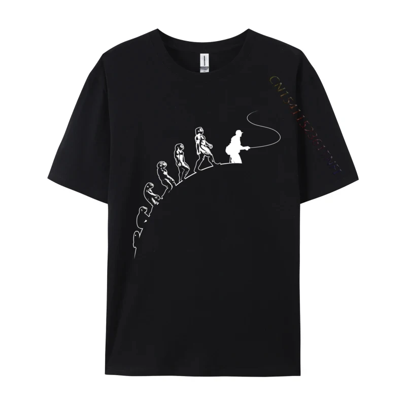 Fly Fishing Evolution Of Man Форель Рыбалка Fisherman Дешевые мужские футболки Топы Рубашки