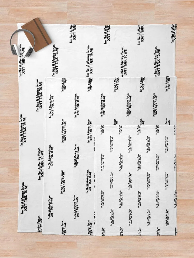 Я не утро человека. Пледы Don't TALK TO ME Тонкие одеяла для диванов Одеяла