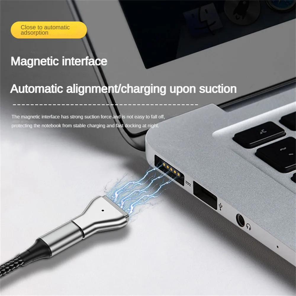 

RYRA Type C Female To Magsafe2 Adapter PD Female Fast Charging Adapter New T Head Zinc Alloy Connector For MacBook Computer