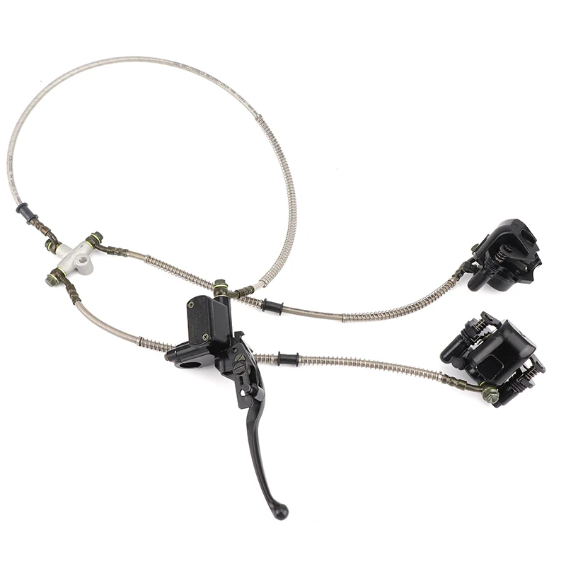 

Гидравлический двойной дисковый тормозной суппорт главный цилиндр в сборе подходит для 150cc 200cc 250cc детская коляска ATV UTV Quad внедорожный велосипед переднее колесо