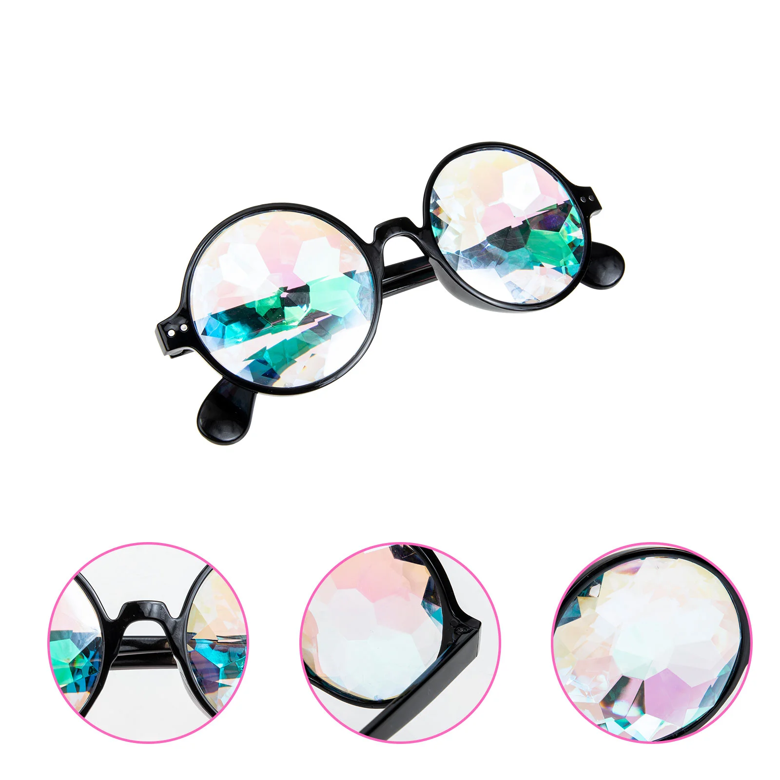 

Glasses Kaleidoscope Rave Sunglasses Party Gogglesdiffraction Festival Rainbow Edm Accessories Eyeglasses Kids Girls Costume