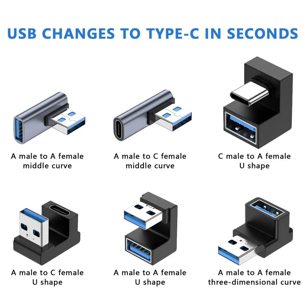 

1 Pcs Usb Adapter Multi-specification Charging Data Transfer USB Type-c Converter For Mobile Phone Notebook Computer Wholesale