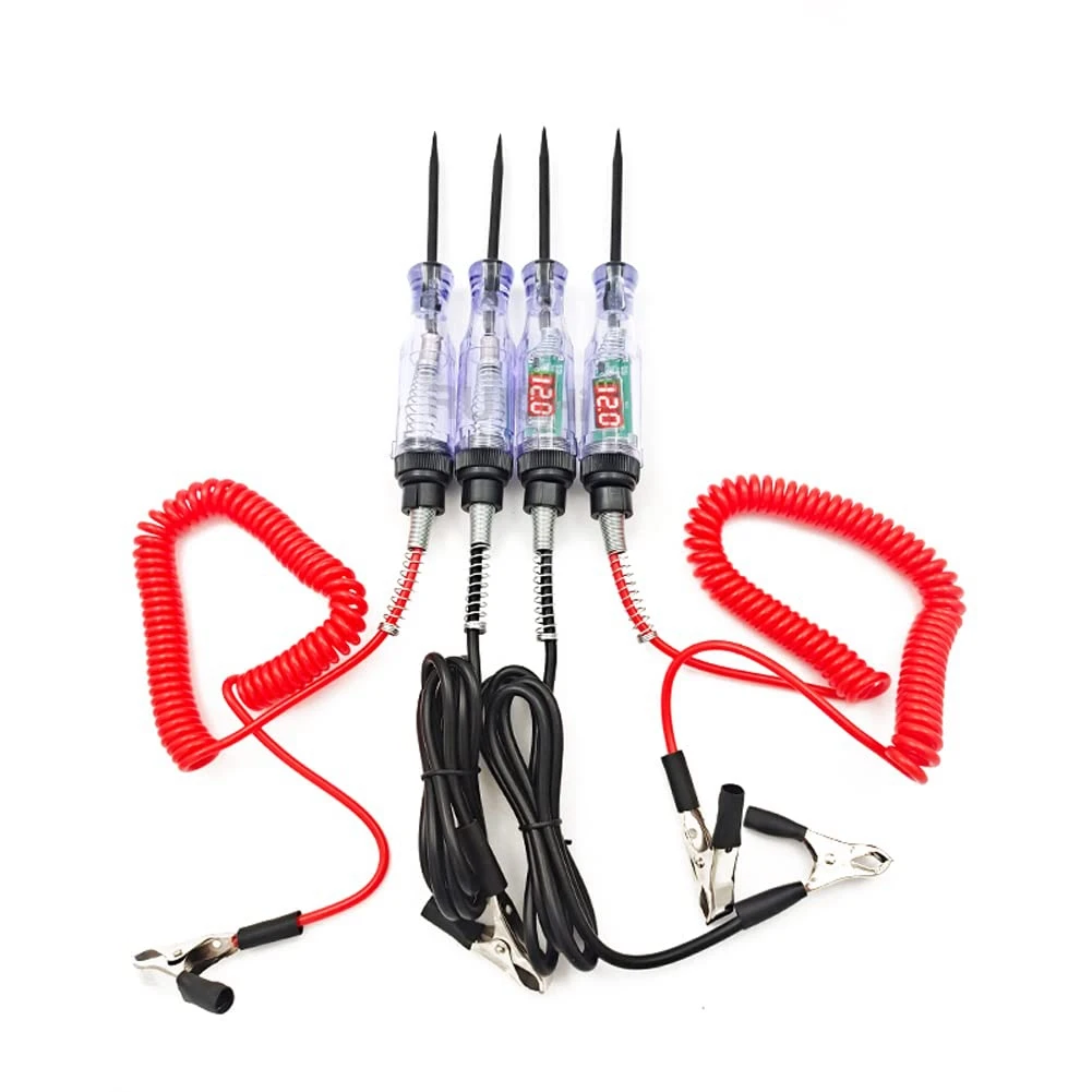 

Car Truck Voltage Circuit Tester Auto 6V 24V Tools Car Diagnostic Probe Test Pen Light Bulb Automobile Polarity Pen